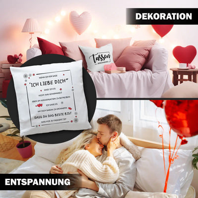 Kissen - Ich liebe Dich, Du bist das Beste