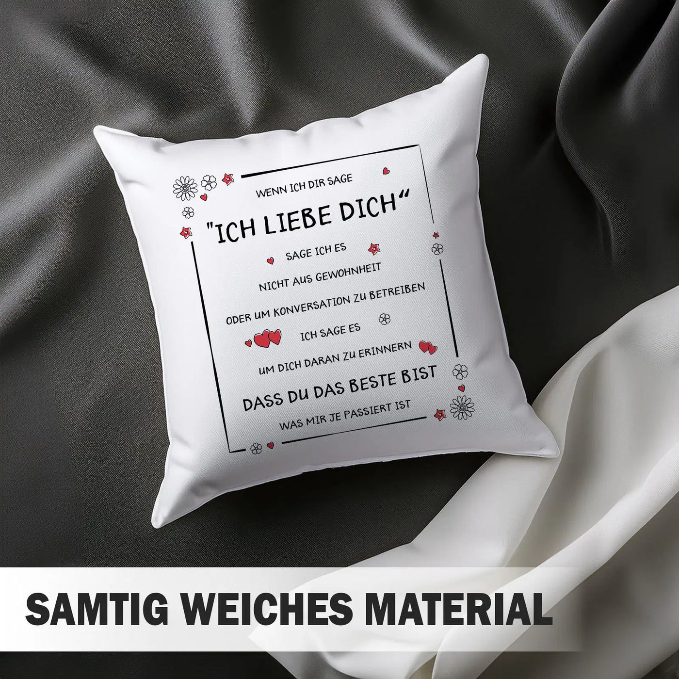 Kissen - Ich liebe Dich, Du bist das Beste