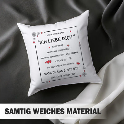 Kissen - Ich liebe Dich, Du bist das Beste