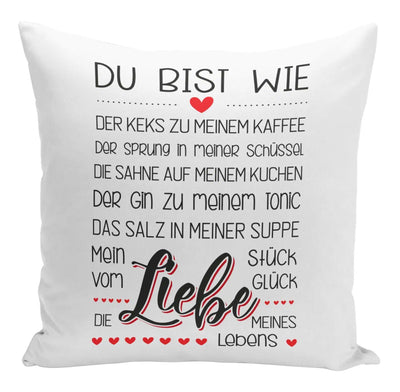 Bild: Kissen - Du bist die Liebe meines Lebens Geschenkidee