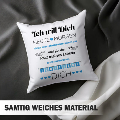 Kissen - Ich will Dich, Ich liebe Dich