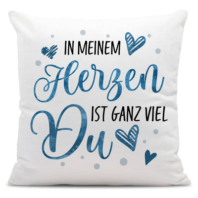Kissen - In meinem Herzen ist ganz viel Du