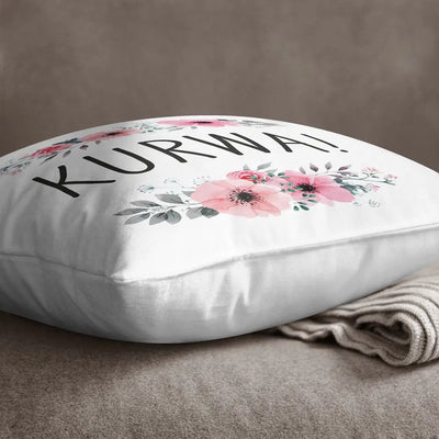 Bild: Kissen - Kurwa mit Blümchen Geschenkidee