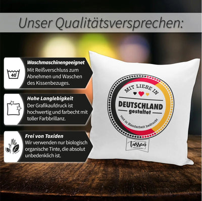 Bild: Kissen - La-Le-Lu Wenn dich einer nervt schlag zu! - Totenkopf Geschenkidee