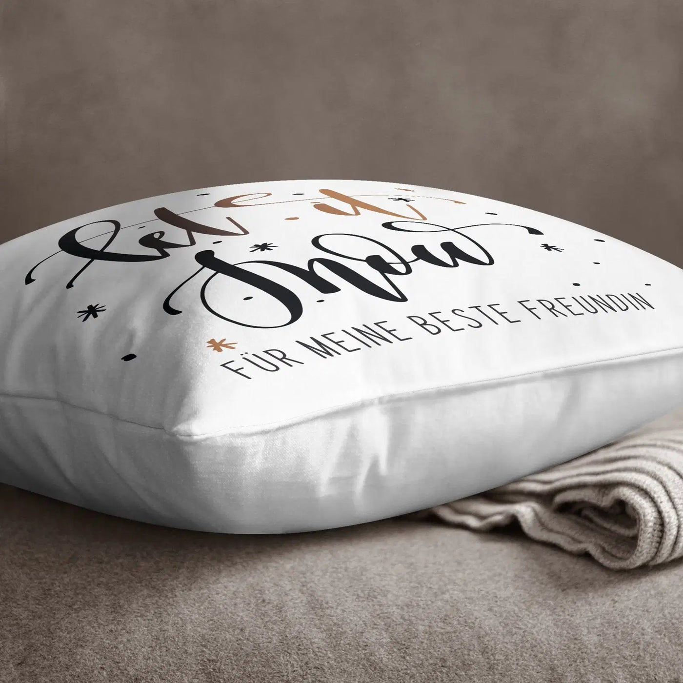 Bild: Kissen - Let it snow für meine beste Freundin Geschenkidee