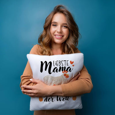Kissen - Liebste Mama der Welt (Hühner)