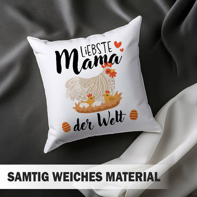 Kissen - Liebste Mama der Welt (Hühner)
