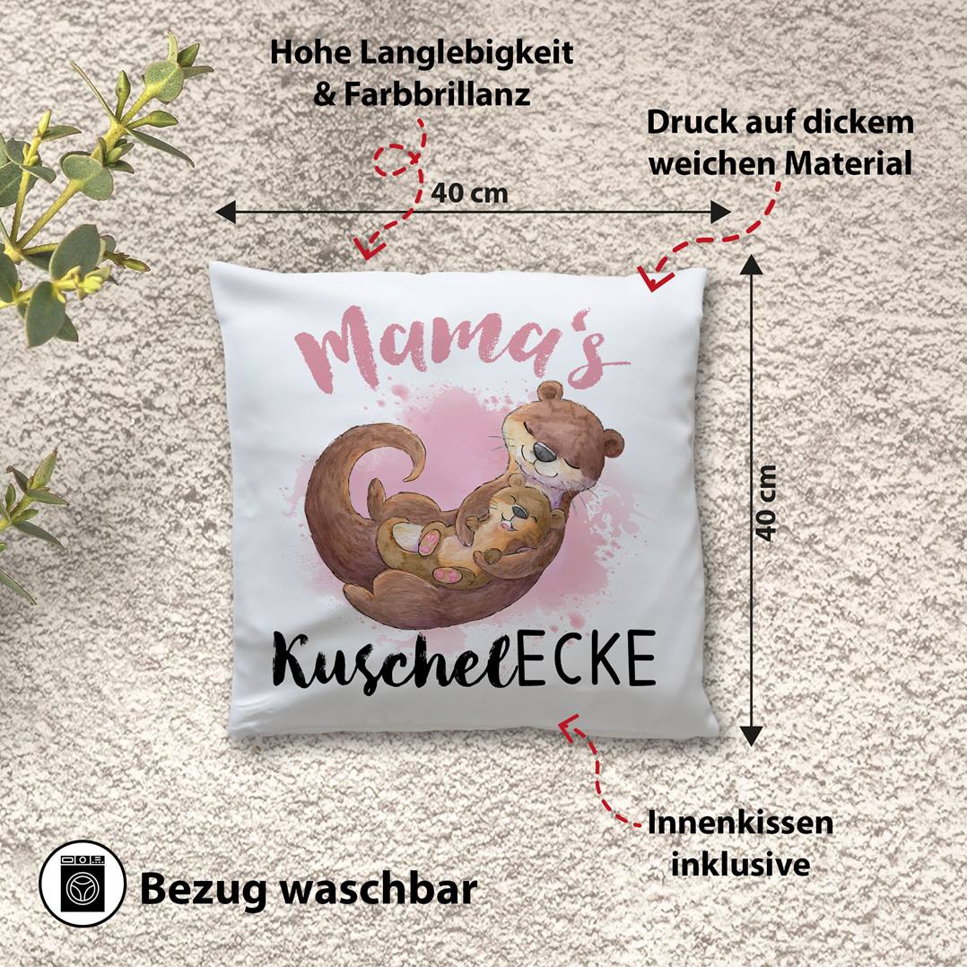 Kissen - Mama's Kuschelecke (Otter)