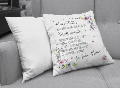 Bild: Kissen - Meine Tochter, in Liebe Mama Geschenkidee