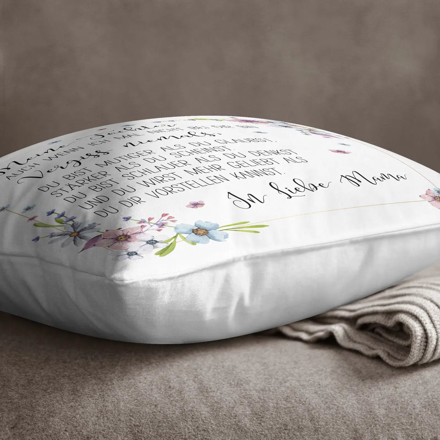 Bild: Kissen - Meine Tochter, in Liebe Mama Geschenkidee