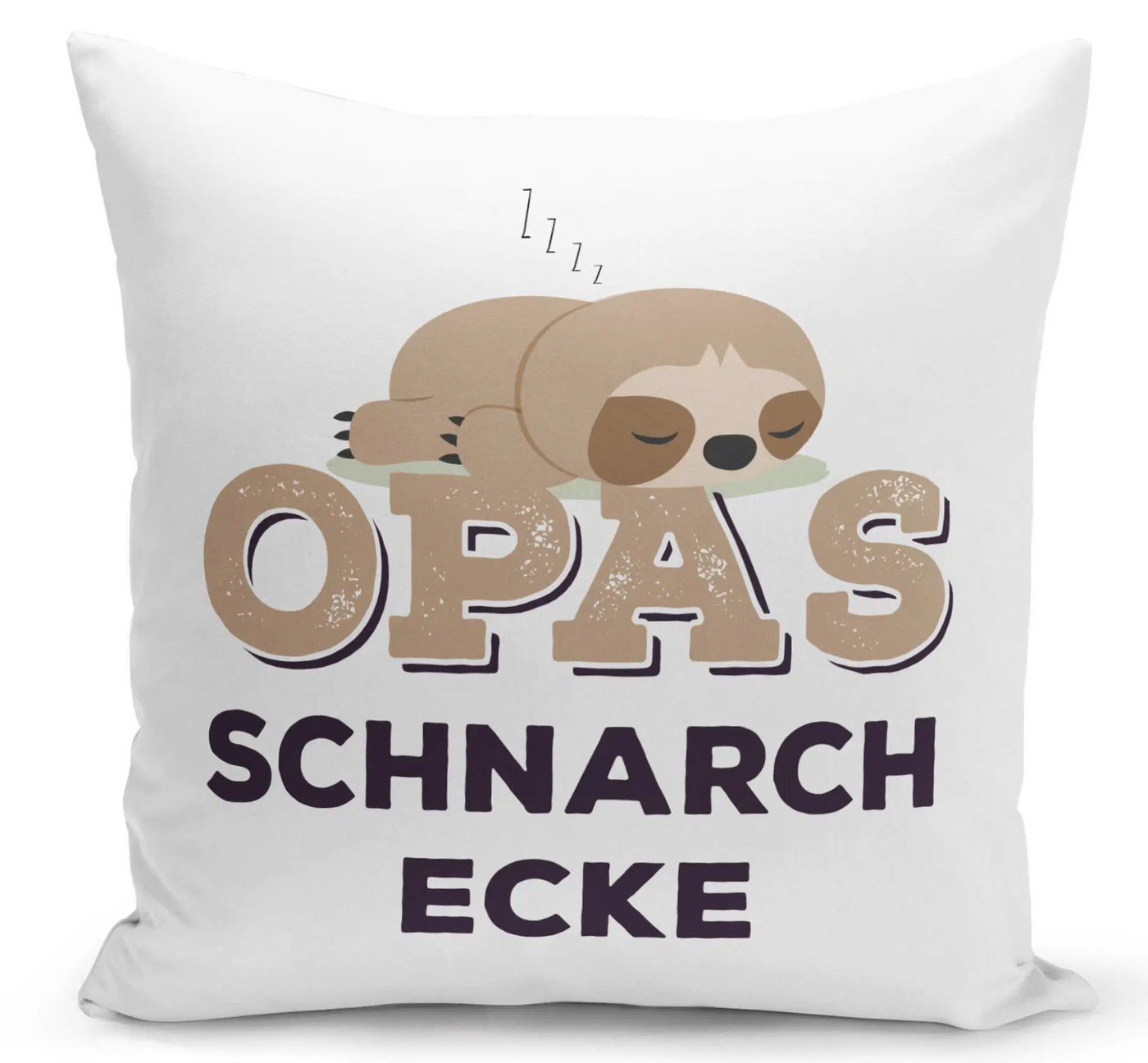 Bild: Faultier Kissen - Opas Schnarchecke Geschenkidee