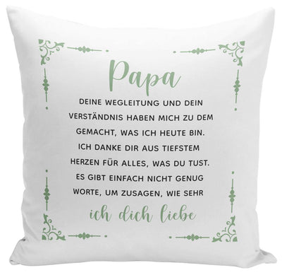 Kissen - Papa, ich danke Dir aus tiefstem Herzen für alles