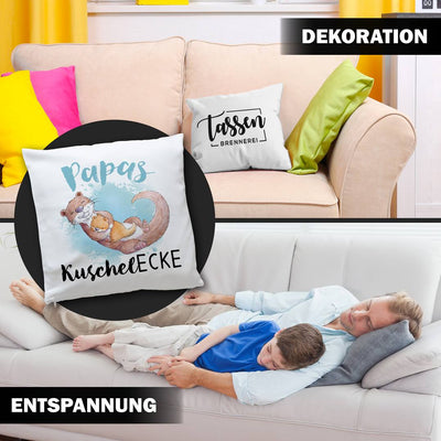 Kissen - Papa's Kuschelecke (Otter)