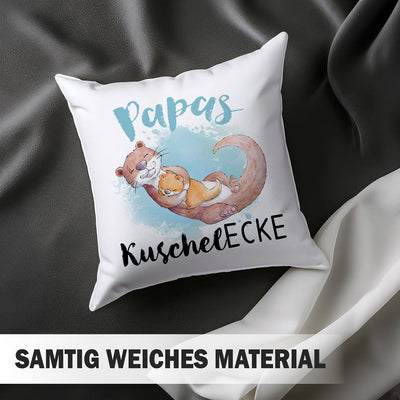 Kissen - Papa's Kuschelecke (Otter)