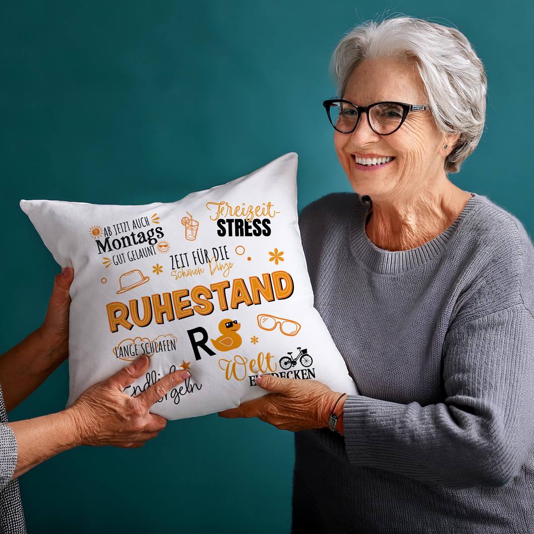 Kissen - Ruhestand - Rente