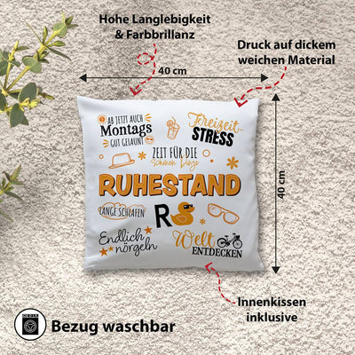Kissen - Ruhestand - Rente