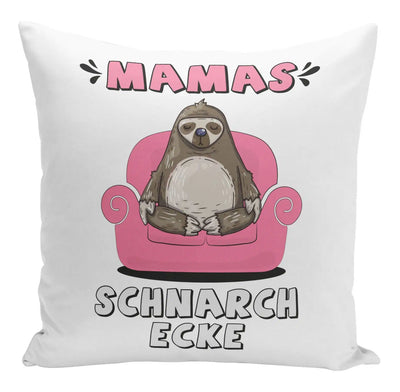 Bild: Kissen - Faultier Mamas Schnarchecke Sessel Geschenkidee