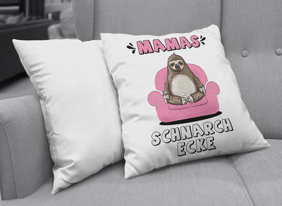 Bild: Kissen - Faultier Mamas Schnarchecke Sessel Geschenkidee