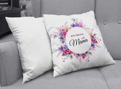 Bild: Kissen - Weltbeste Mama Geschenkidee