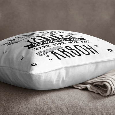 Bild: Kissen - Wenn Papa es nicht reparieren kann, dann sind wir am Arsch - V2 Geschenkidee