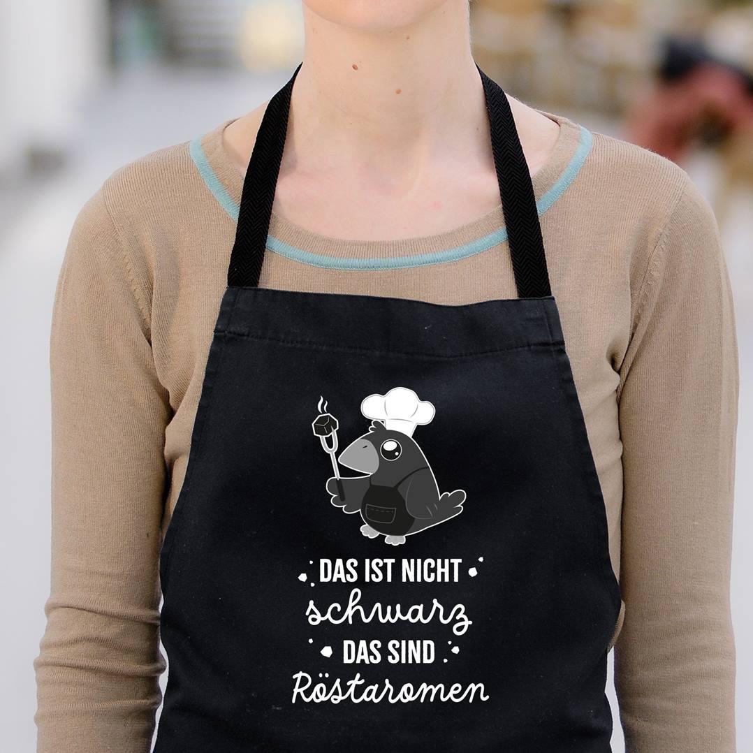Kochschürze „Röstaromen“ – Geschenk für Männer, Frauen, Grillpartys – Tassenbrennerei