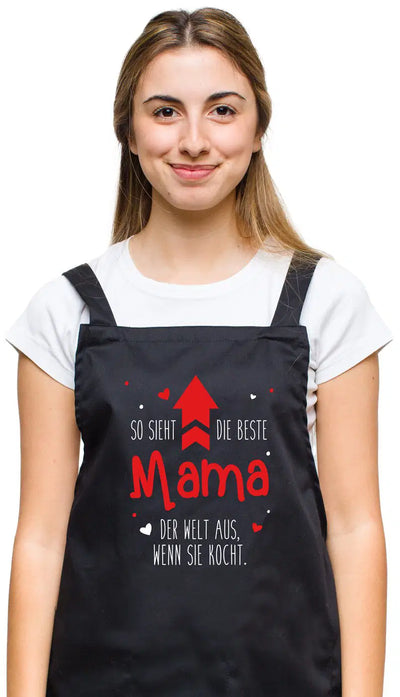 Bild: Kochschürze - So sieht die beste Mama der Welt aus, wenn sie kocht. Geschenkidee