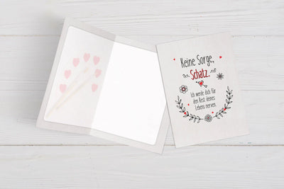 Bild: Liebeskarte - Keine Sorge, Schatz. Ich werde dich für den Rest deines Lebens nerven. Geschenkidee