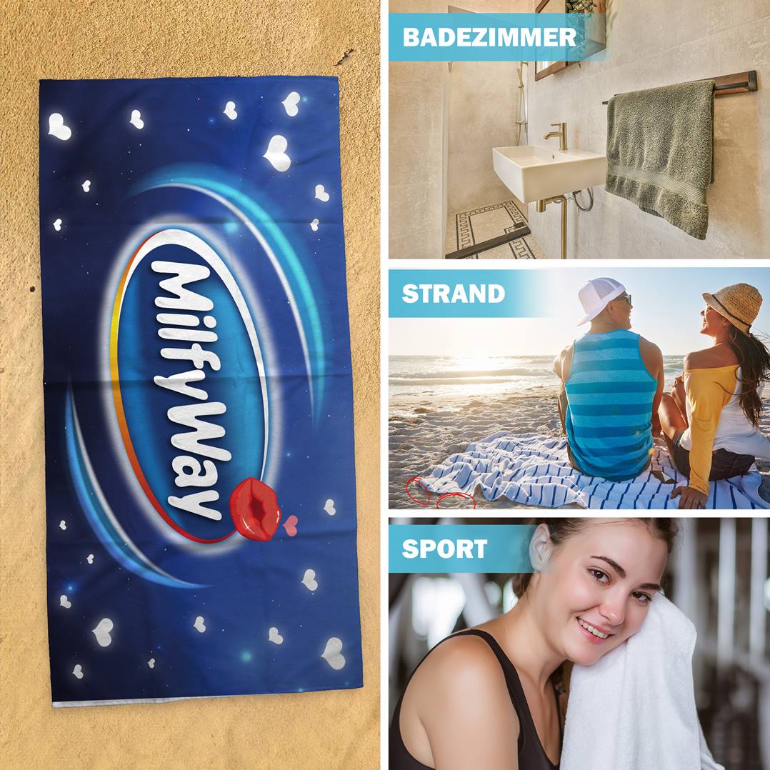 Milfy Way - Handtuch & Strandtuch