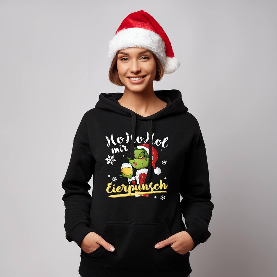 Hoodie - Miss Grinch - Ho Ho Hol mir Eierpunsch