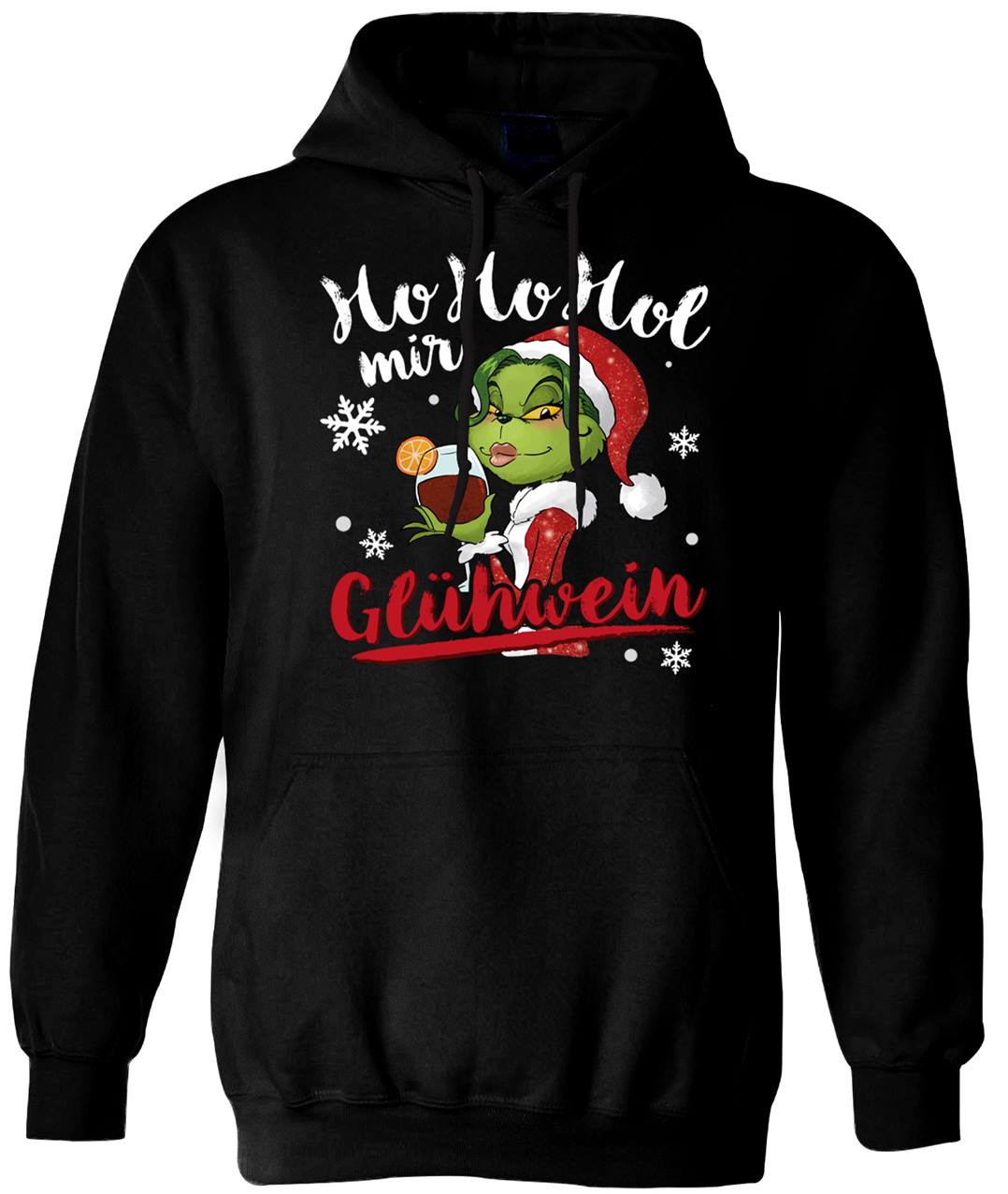 Hoodie - Miss Grinch - Ho Ho Hol mir Glühwein