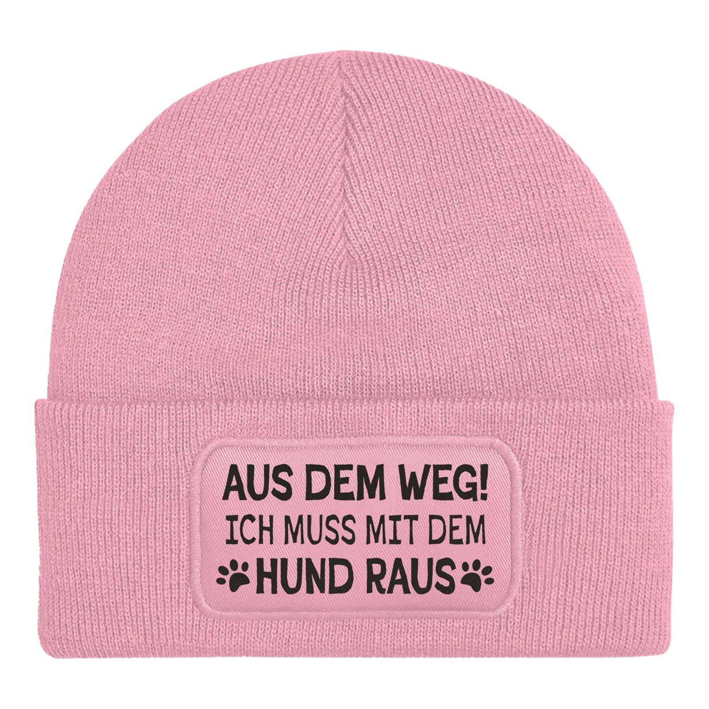 Beanie Mütze - Aus dem Weg! Ich muss mit dem Hund raus