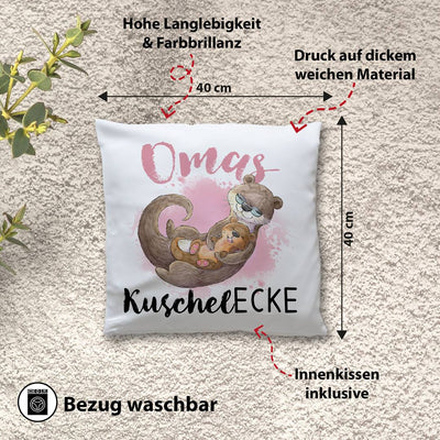Kissen - Oma's Kuschelecke (Otter)