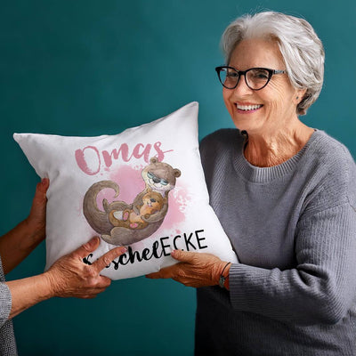 Kissen - Oma's Kuschelecke (Otter)
