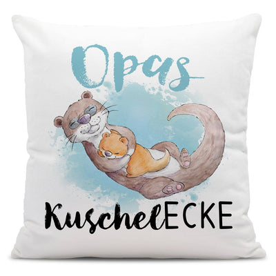 Kissen - Opa's Kuschelecke (Otter)