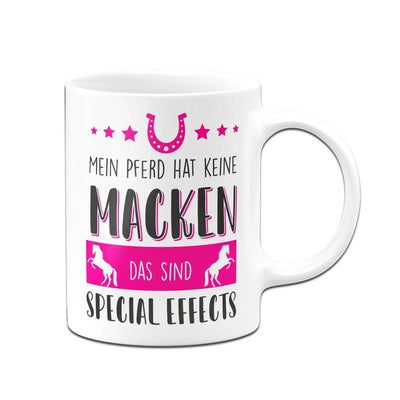 Bild: Tasse - Mein Pferd hat keine Macken das sind Special Effects Geschenkidee