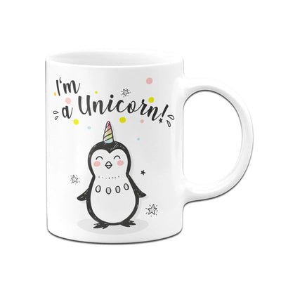 Bild: Pinguin Tasse - I´m a Unicorn Geschenkidee