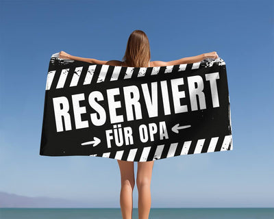 Reserviert für Opa - Handtuch & Strandtuch