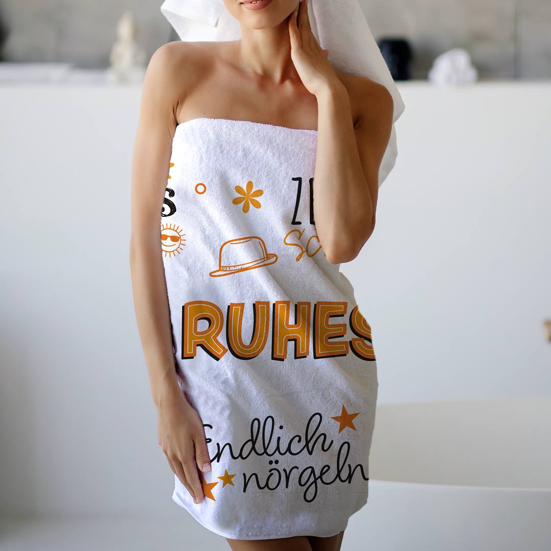 Ruhestand - Rente - Handtuch & Strandtuch