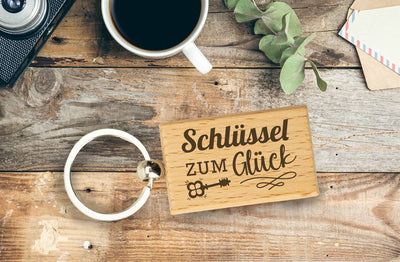 Schlüsselanhänger - Schlüssel zum Glück
