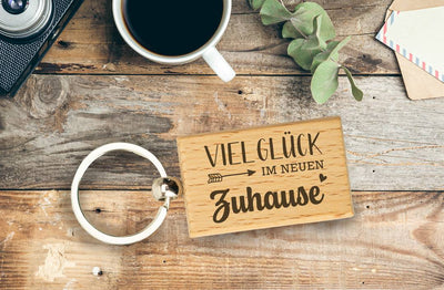 Schlüsselanhänger - Viel Glück im neuen Zuhause
