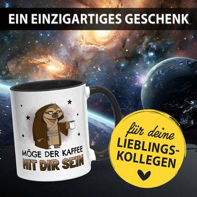 Sci-Fi Faultier Tasse - Möge der Kaffee mit Dir sein