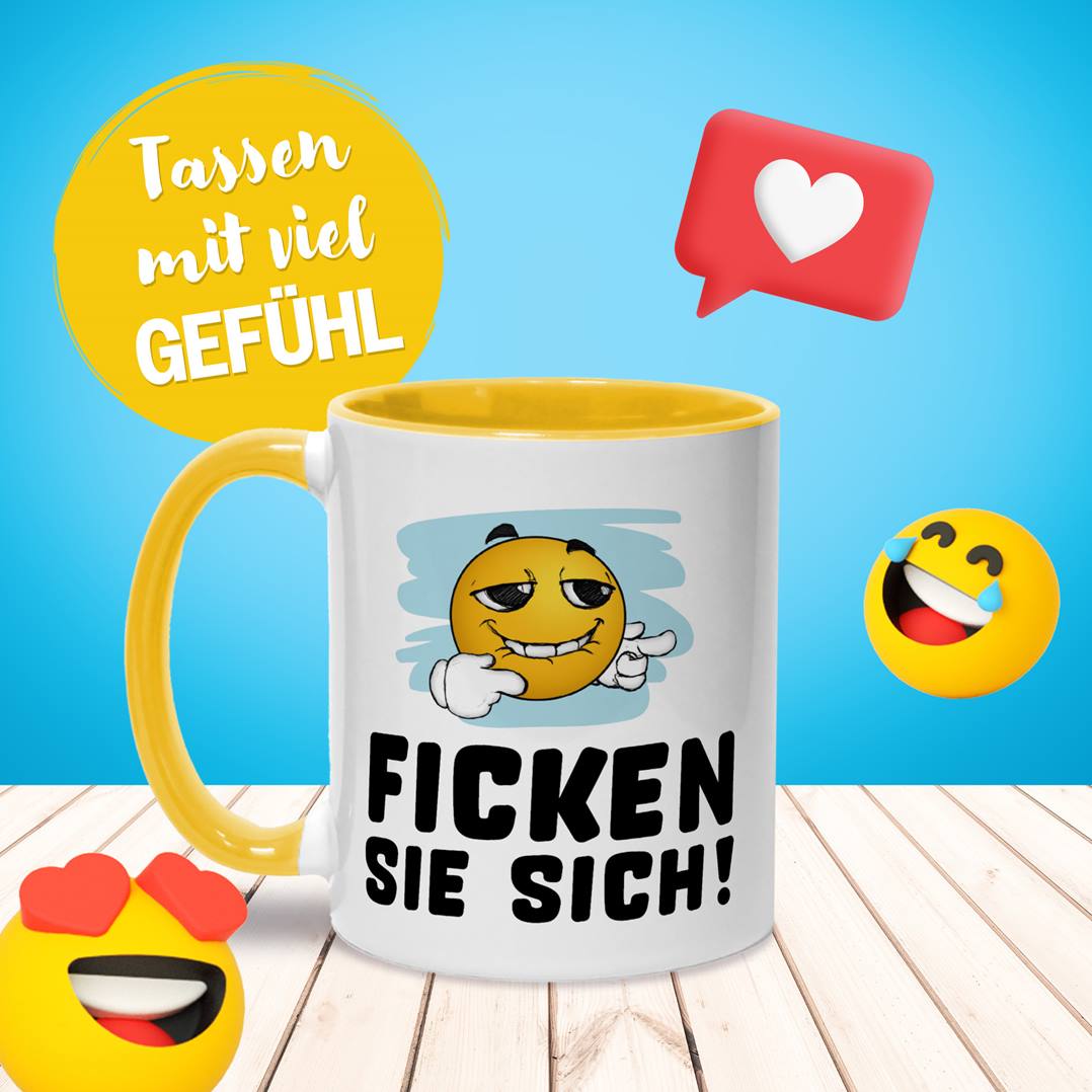 Tasse - Ficken Sie sich! - Smiley