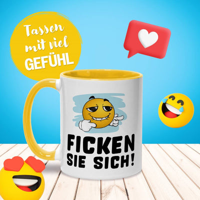 Tasse - Ficken Sie sich! - Smiley