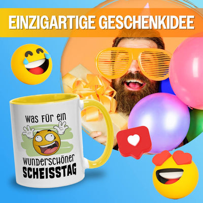 Tasse - Was für ein wunderschöner Scheißtag - Smiley