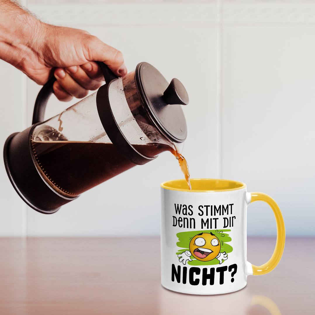 Tasse - Was stimmt denn mit Dir nicht? - Smiley