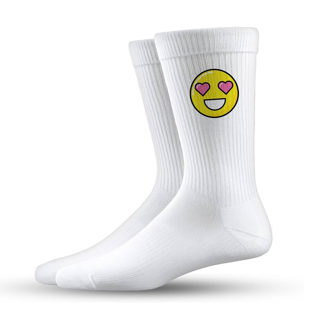 Socken - Smiley (herzförmige Augen)