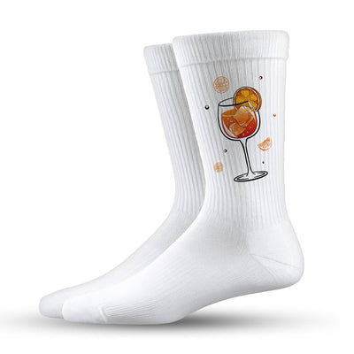 Socken - Aperol Glas