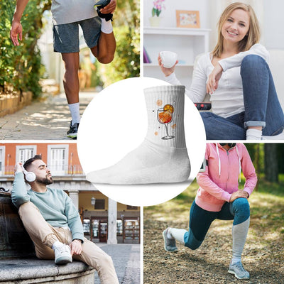 Socken - Aperol Glas