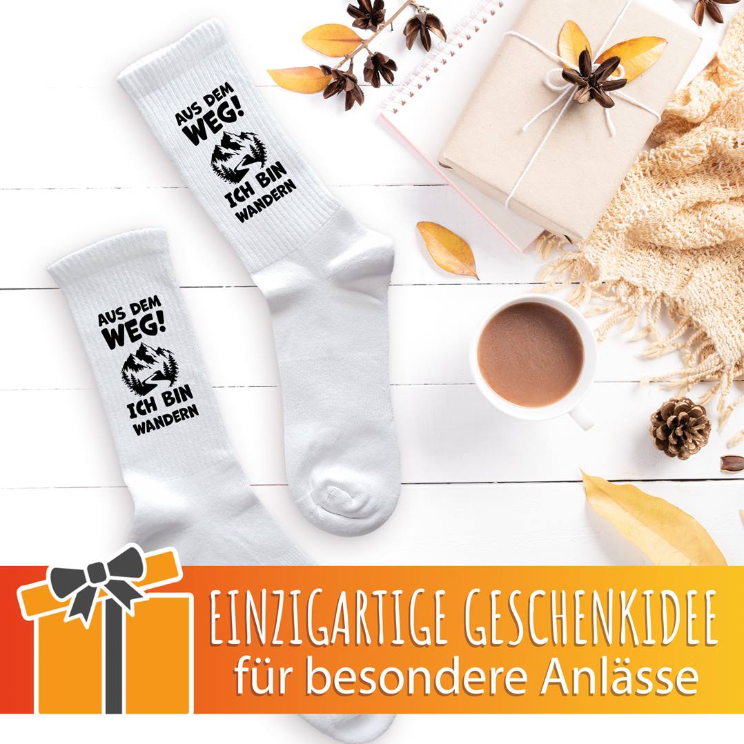 Socken - Aus dem Weg! Ich bin wandern