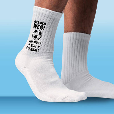 Socken - Aus dem Weg! Ich muss zum Fußball